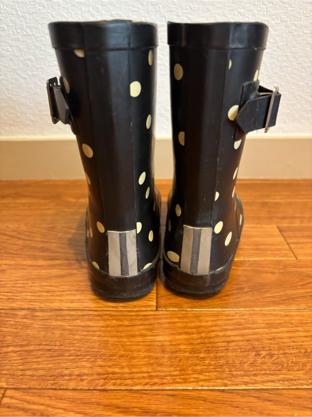 キッズ レインブーツ 17cm 長靴 ドット柄 CIRCLEの写真2枚目