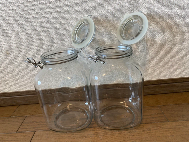 果実酒びん　2個の写真2枚目