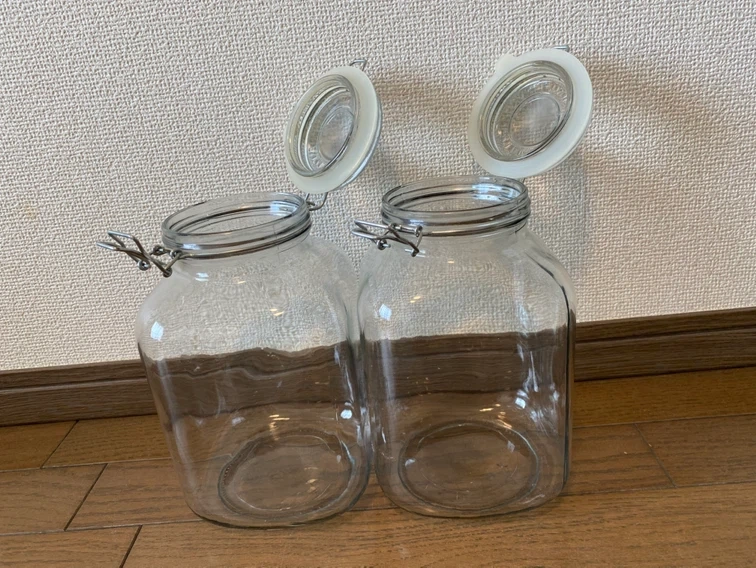果実酒びん 2個の写真2枚目