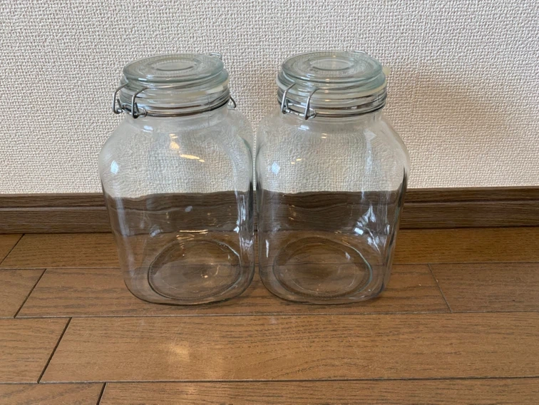 果実酒びん 2個の写真4枚目