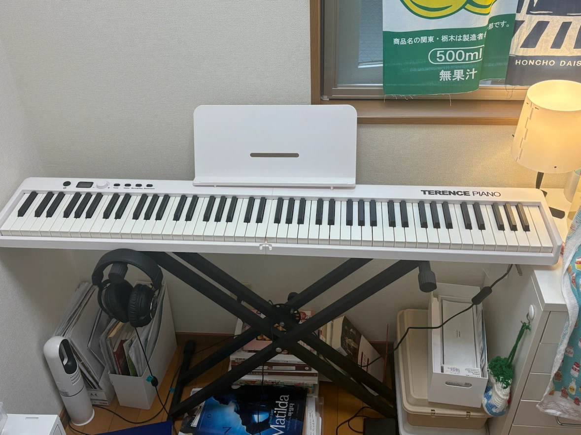 テレンス 電子ピアノ X88C 88鍵盤 折り畳み式の写真5枚目