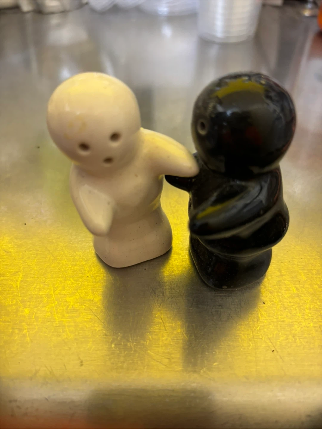 ソルト&ペッパー入れ 人型 ペア