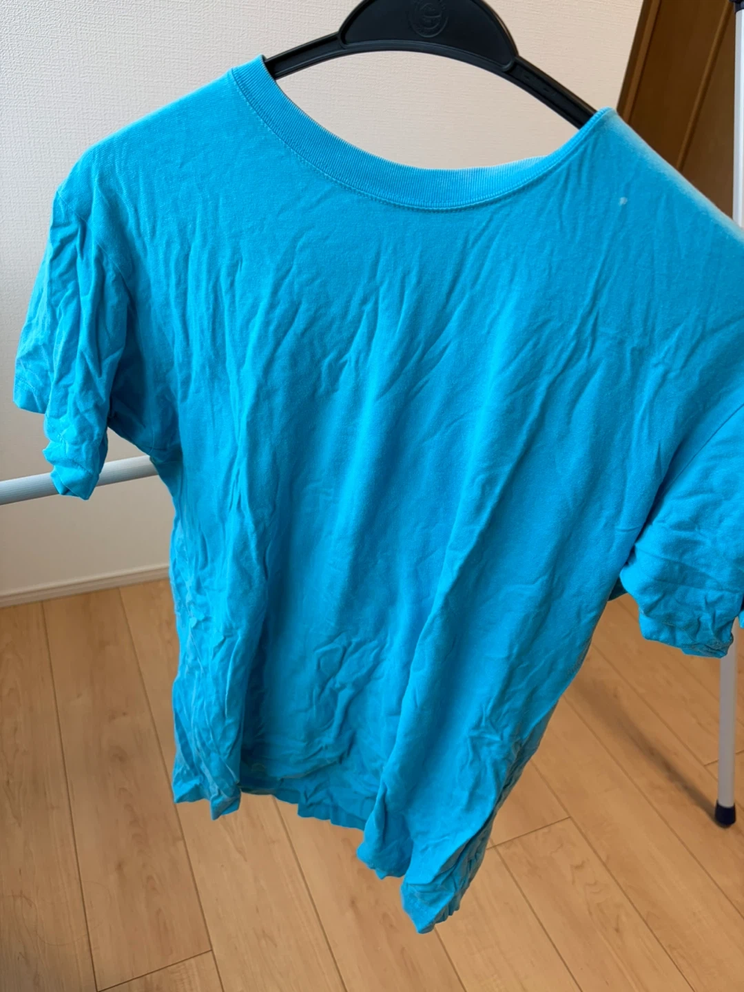 無地 ブルー Tシャツ
