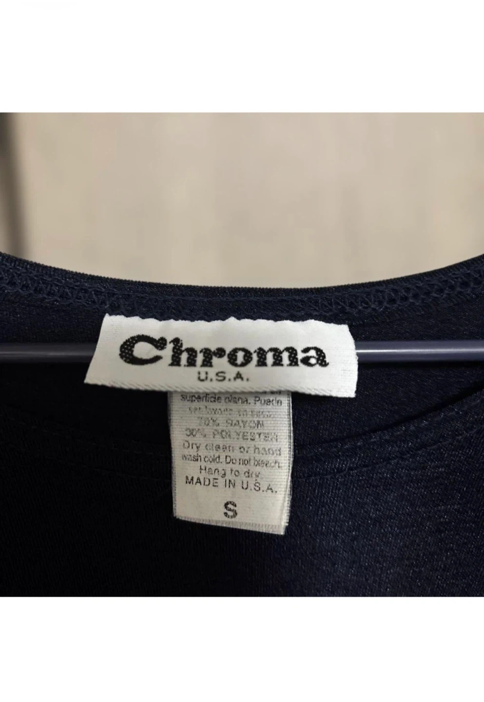 Chroma U.S.A. ワンピース ブラック Sの写真2枚目