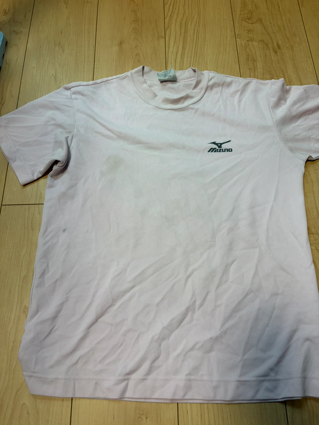 ミズノ Tシャツ 薄ピンク Sサイズ