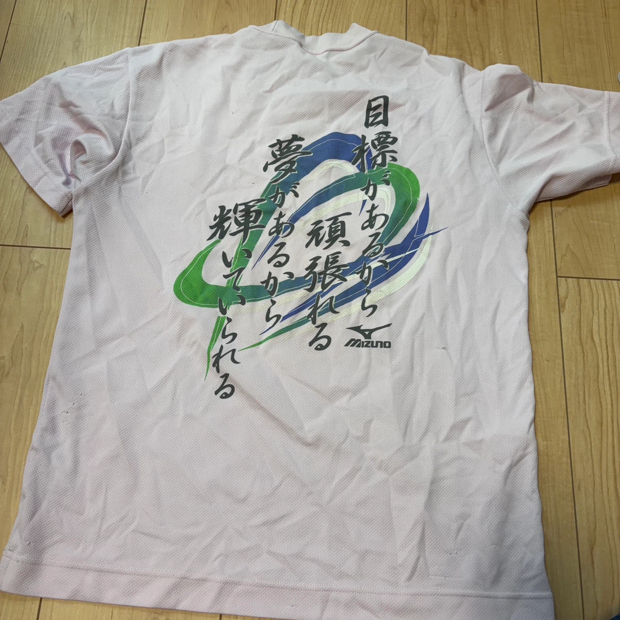 ミズノ Tシャツ 薄ピンク Sサイズの写真4枚目