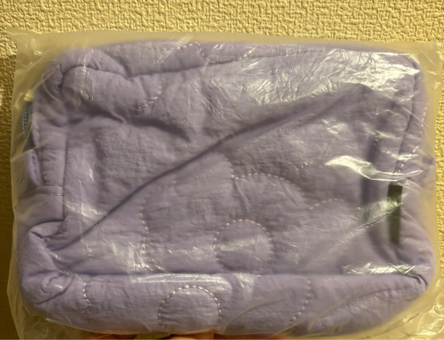 キルティングポーチ パープル