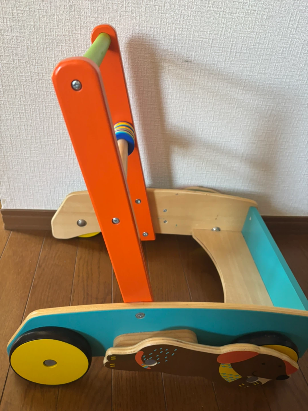 木製 手押し車 カタカタ 知育玩具の写真2枚目