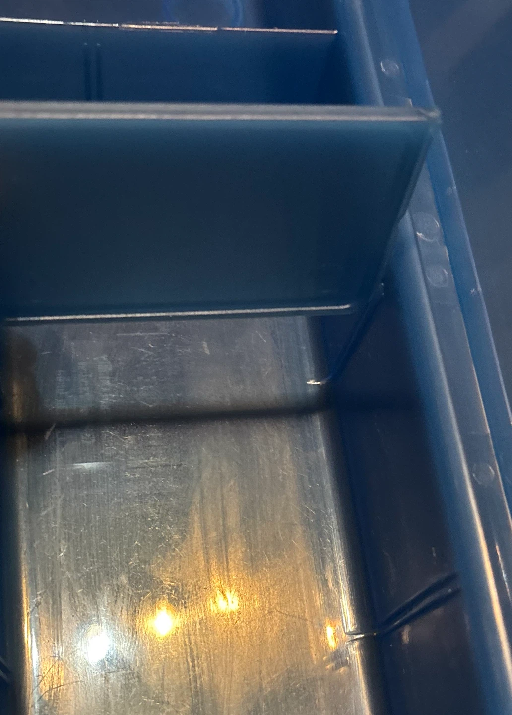 IKEA GLIS イケア グリース ふた付ボックス 収納ケース プラケース 小物入れ ブルー 2個セット 中古の写真4枚目