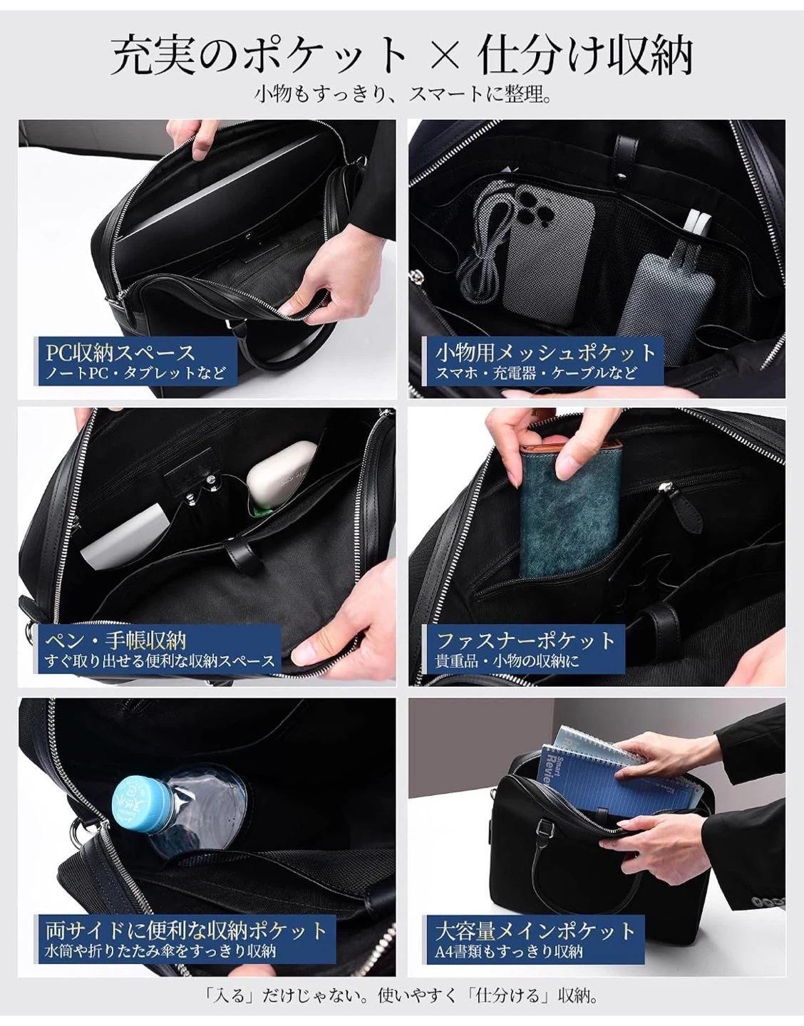 【新品未使用】ビジネスバッグ ブリーフケース ショルダーバッグ 2wayの写真4枚目