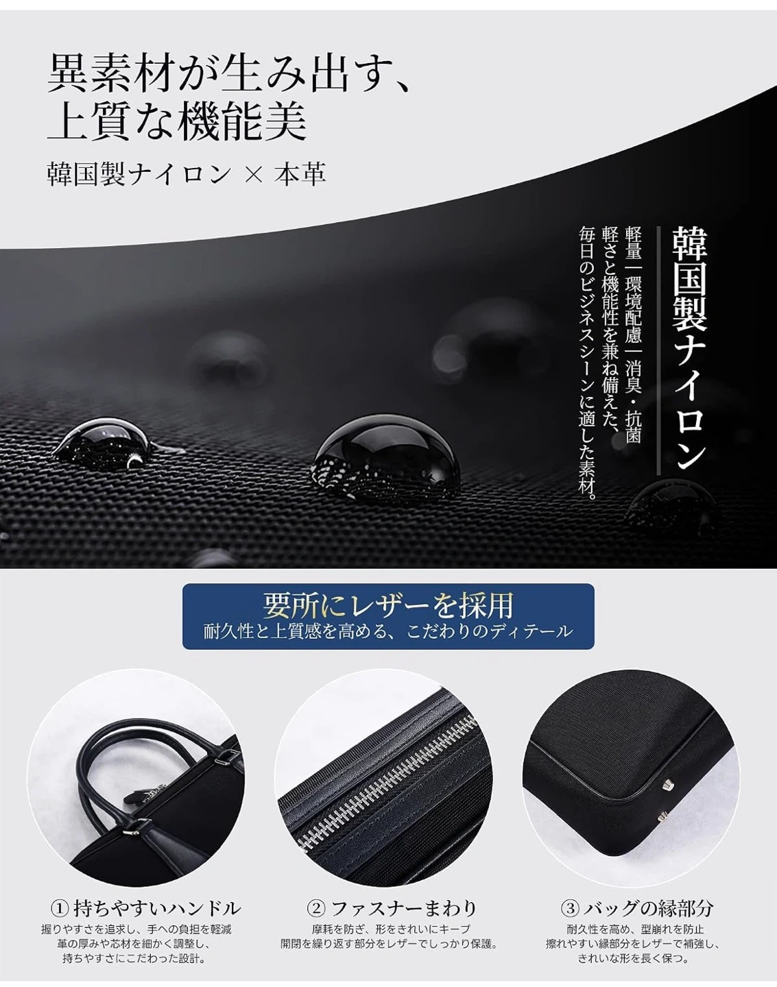 【新品未使用】ビジネスバッグ ブリーフケース ショルダーバッグ 2wayの写真6枚目