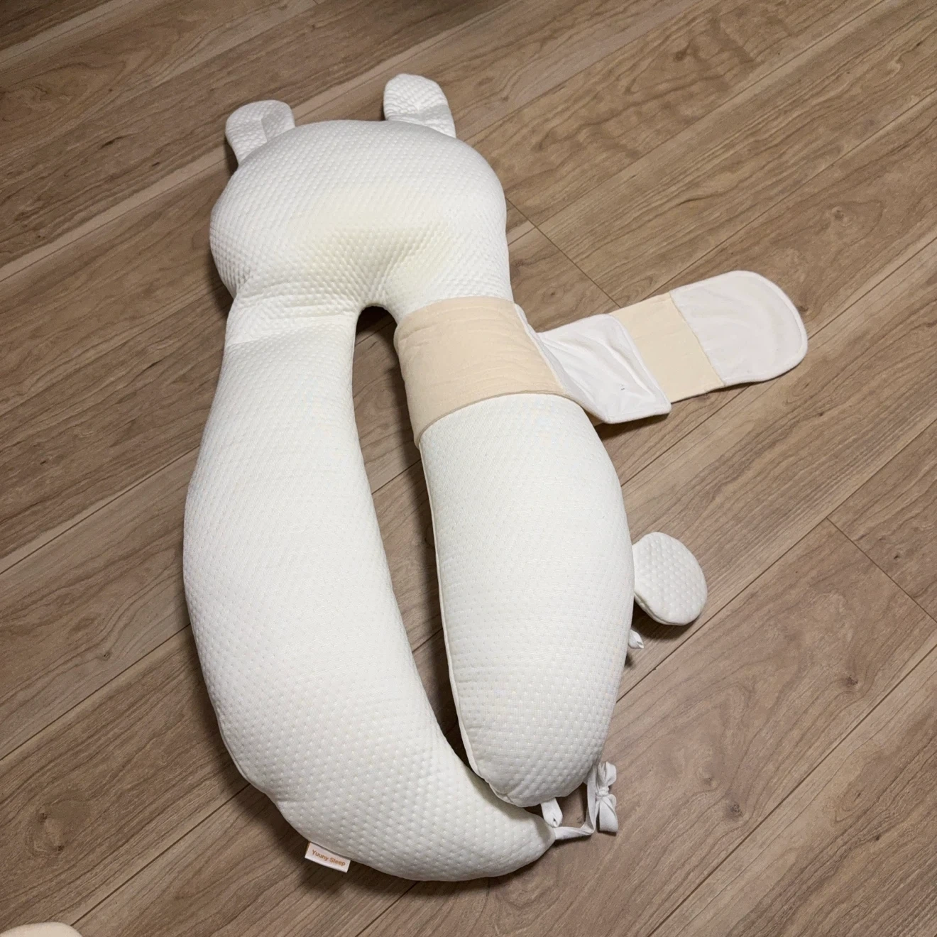 ユニスリープ ベビー枕 ウサギ 赤ちゃん枕寝返り帽子の写真3枚目