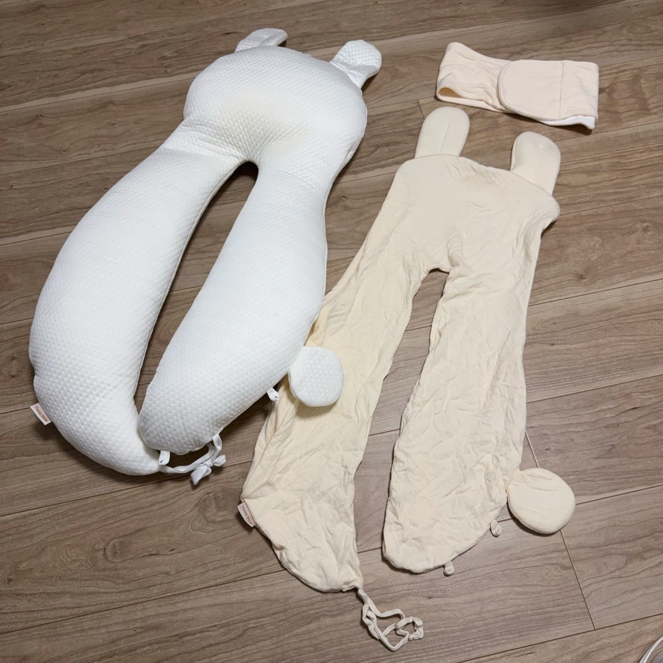 ユニスリープ ベビー枕 ウサギ　赤ちゃん枕寝返り帽子の写真4枚目