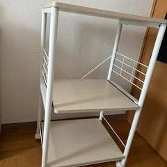 ニトリキッチンワゴン 3段 ホワイト 収納