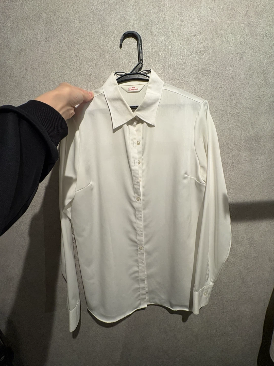 プレシャス 長袖シャツ ホワイト【2枚セット、バラ売り可】