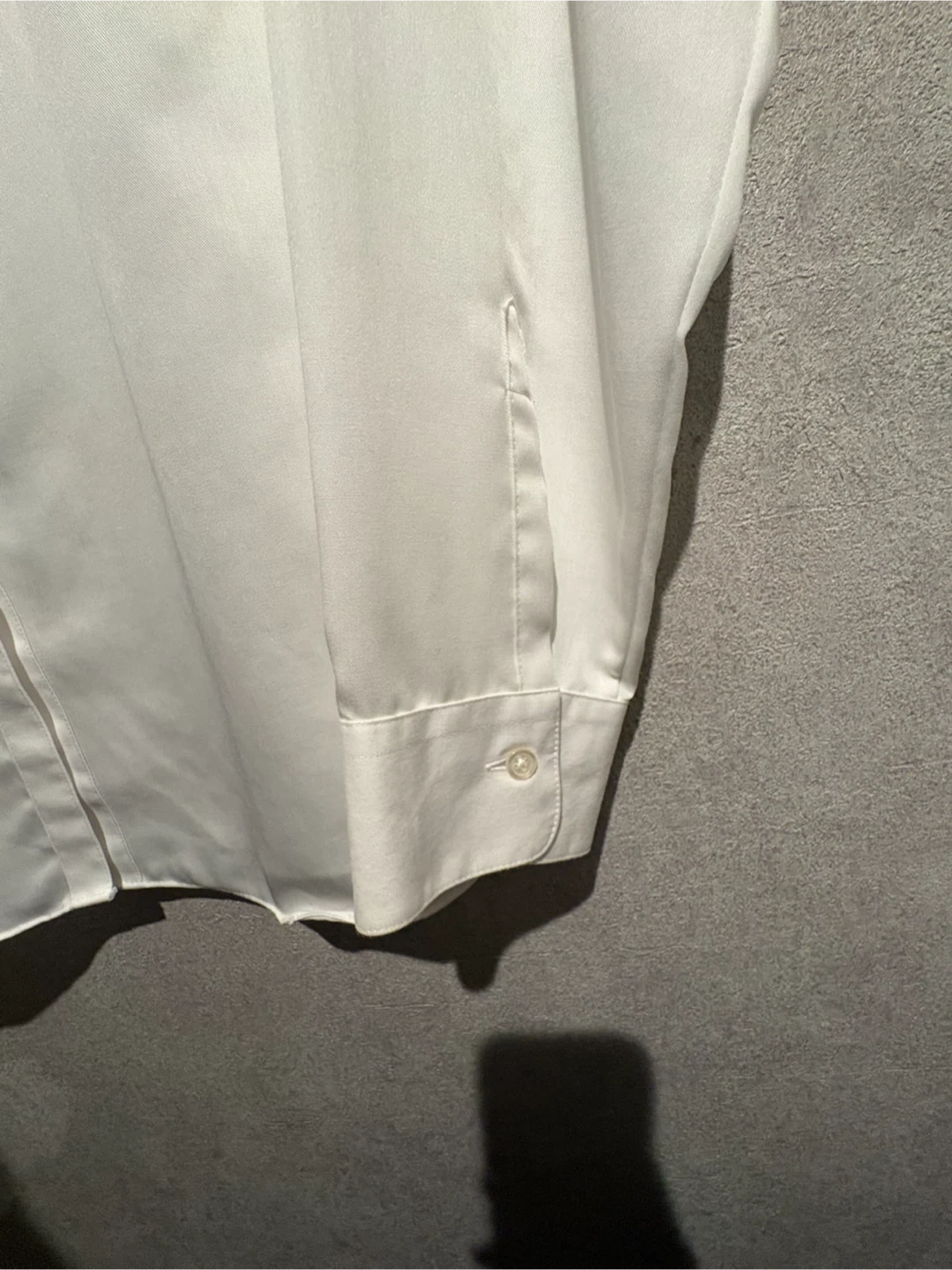 プレシャス 長袖シャツ ホワイト【2枚セット、バラ売り可】の写真2枚目