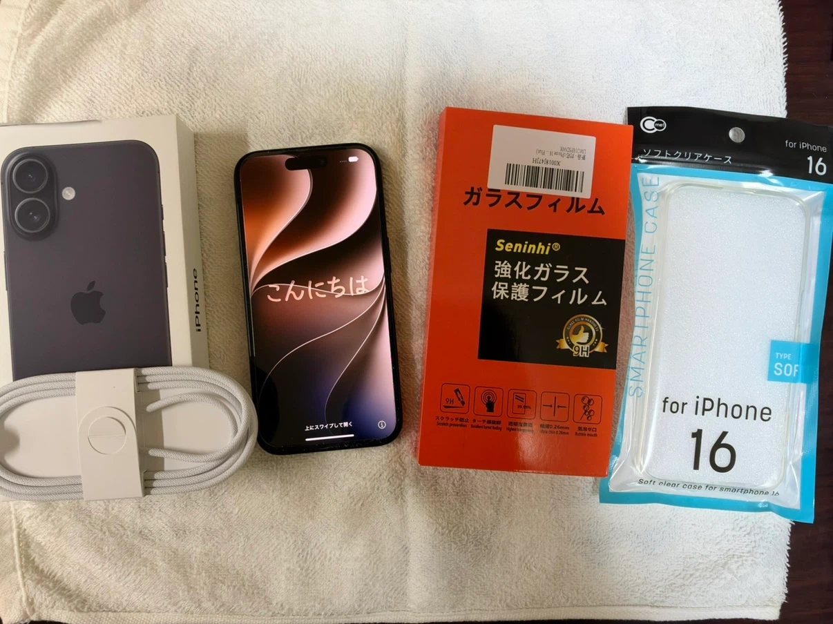 【極美品】iPhone16 本体 128GB ブラックの写真7枚目