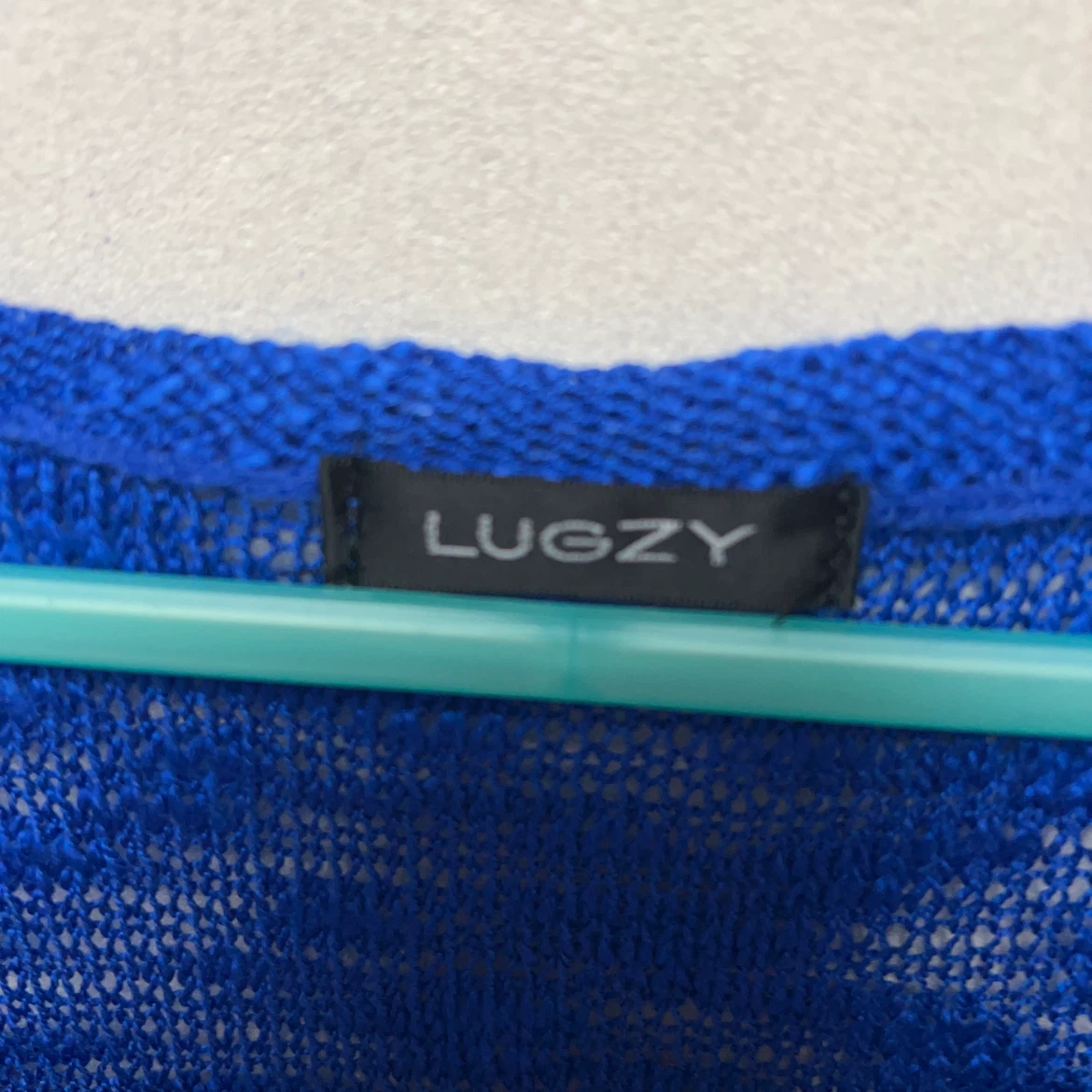LUGZY(ラグジー )ブルー ニット サマーセーター Mサイズの写真2枚目