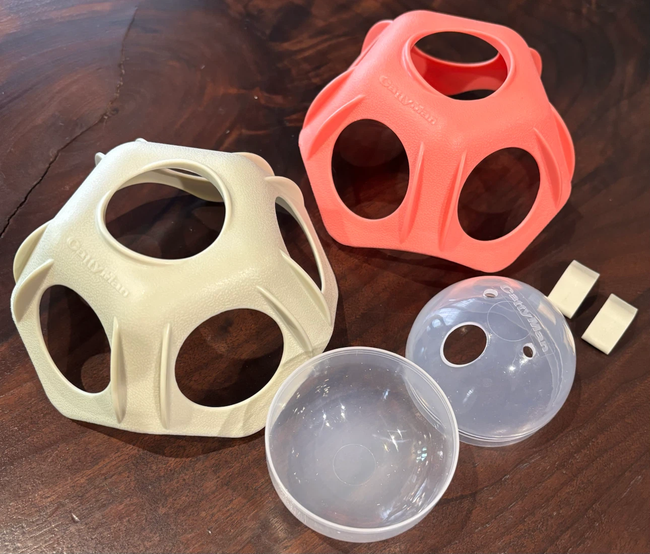 猫用知育トイ 猫用知育玩具 キャティーマン じゃれ猫 でるでる大玉ころがし 中古（箱付）の写真3枚目