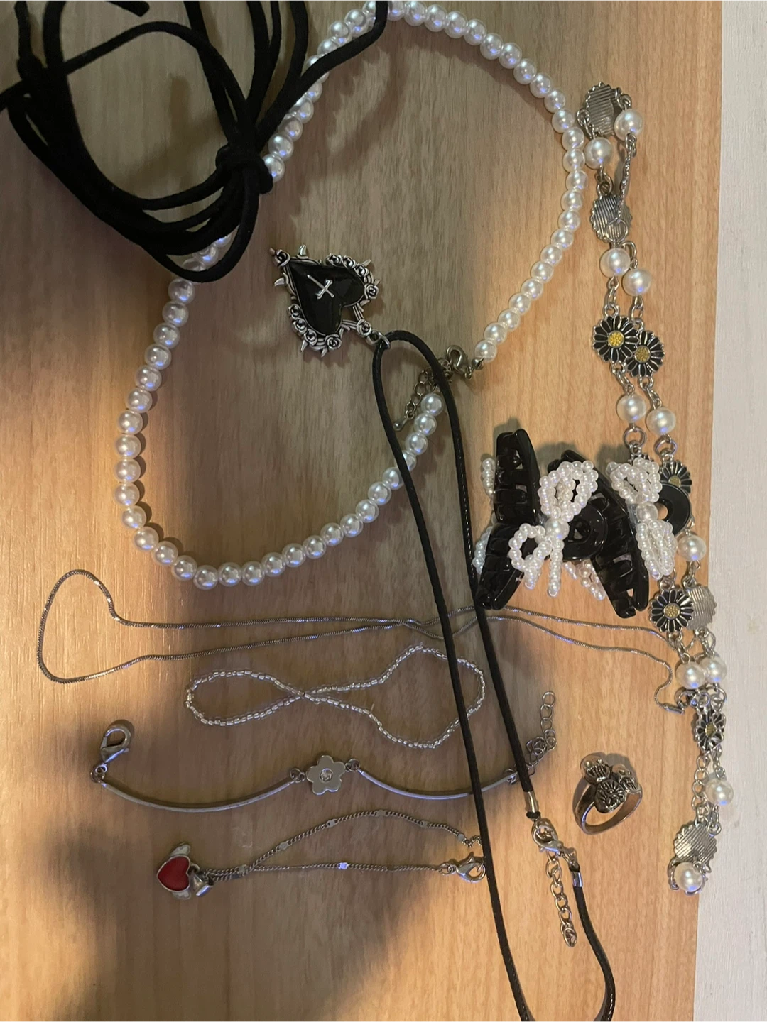 アクセサリーセット ネックレス リング ヘアクリップ