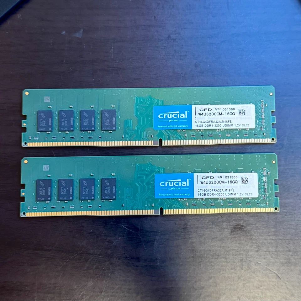 【今日だけ特価】Crucialデスクトップ用メモリ 16GB×2枚 計32GB DDR4-3200 CL22