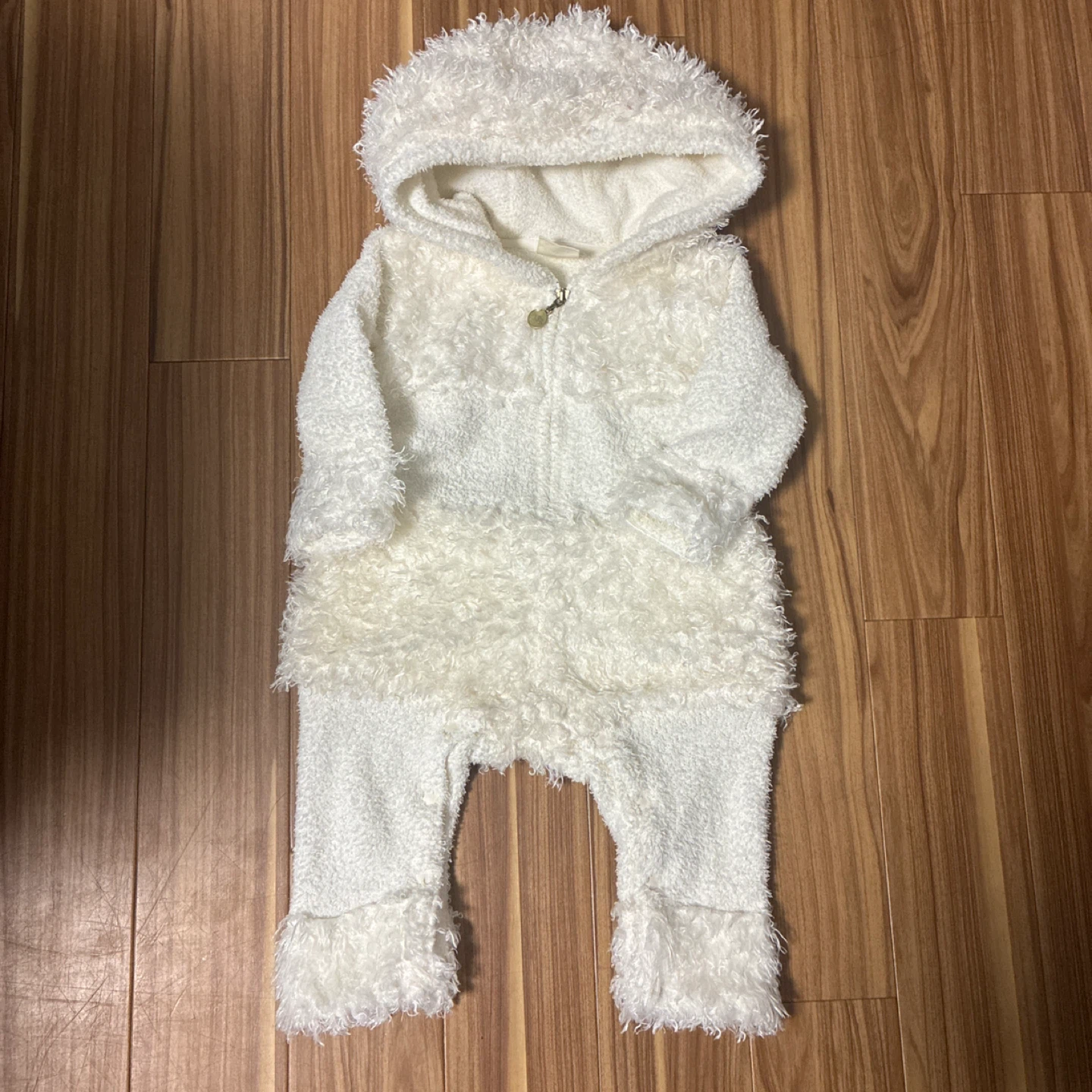 ジェラートピケ ベビーロンパース 70-80cm 白