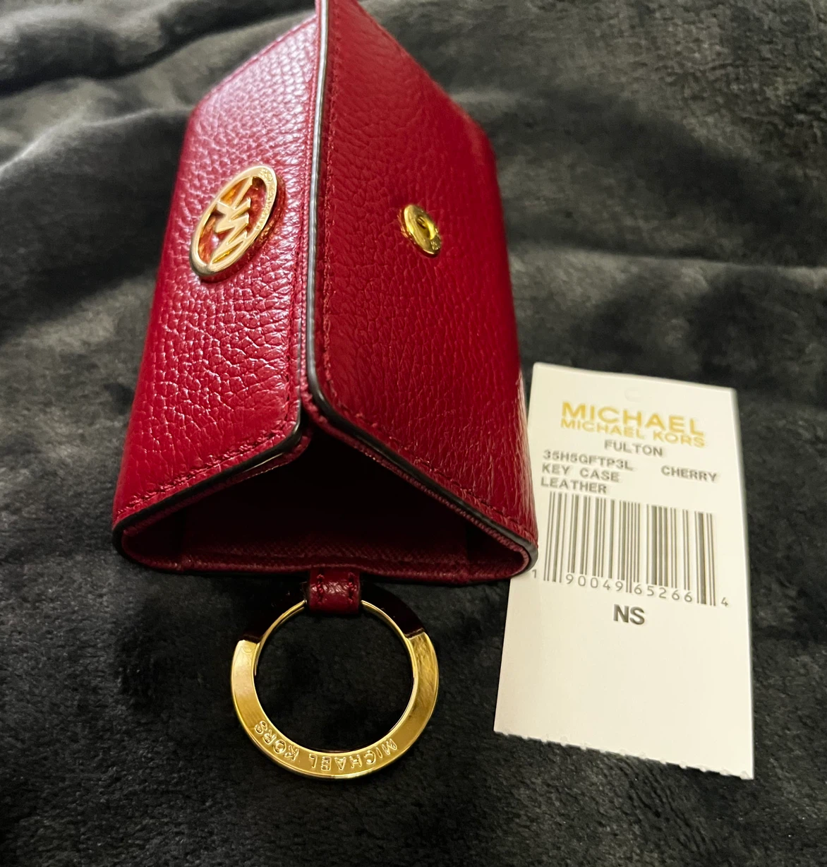 【新品・未使用】マイケルコース（MICHAEL KORS） 6連キーケース フルトン レッド系の写真7枚目
