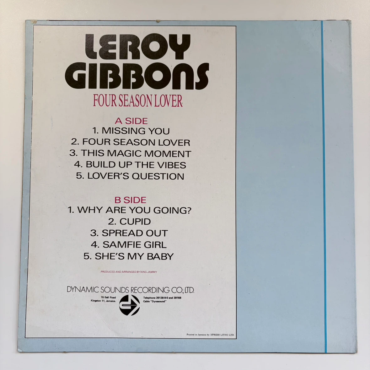 LEROY GIBBONS ／ FOUR SEASON LOVERの写真2枚目