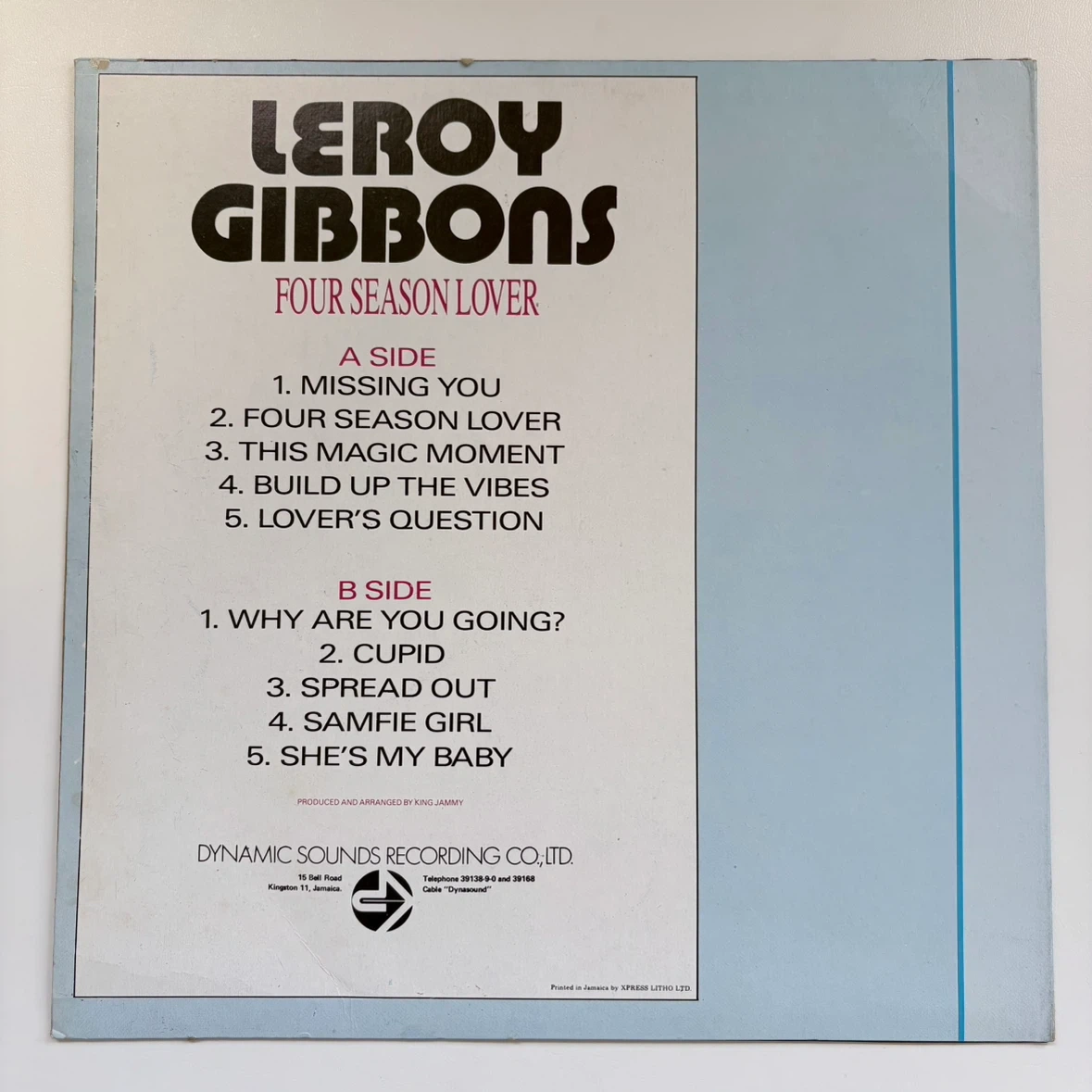 LEROY GIBBONS / FOUR SEASON LOVERの写真2枚目