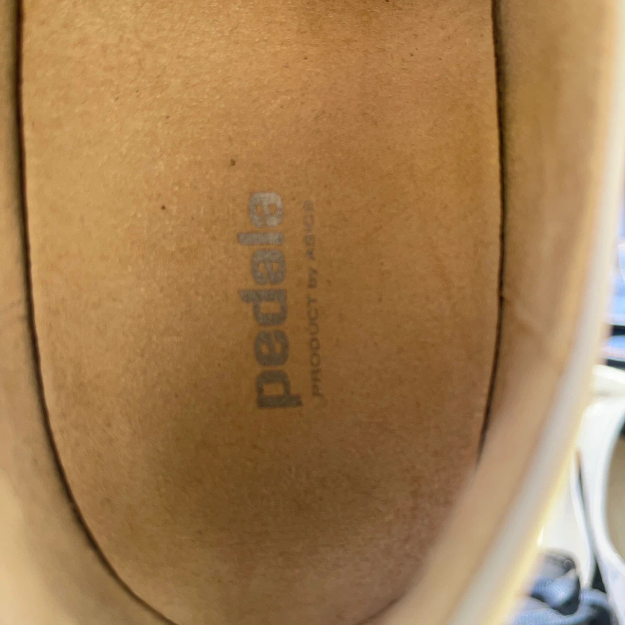 アシックス ペダラ レザーシューズ 24.5cm 白の写真5枚目