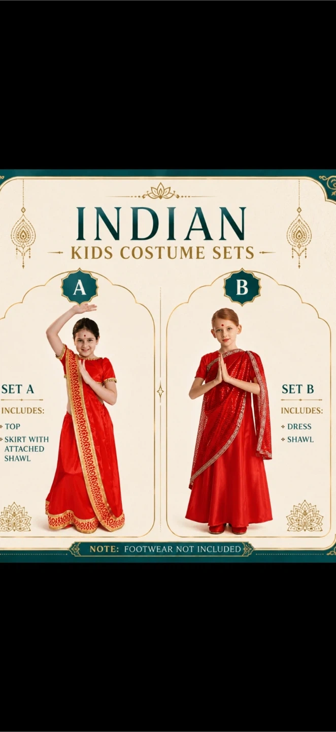 インド風キッズコスチュームセット
