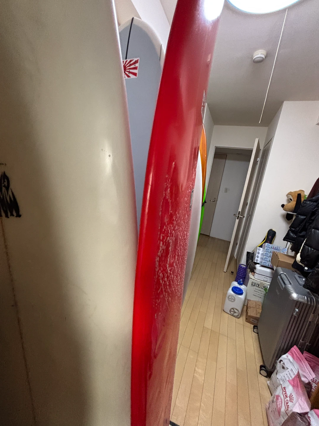 エドナ サーフボード 赤 6'8の写真2枚目