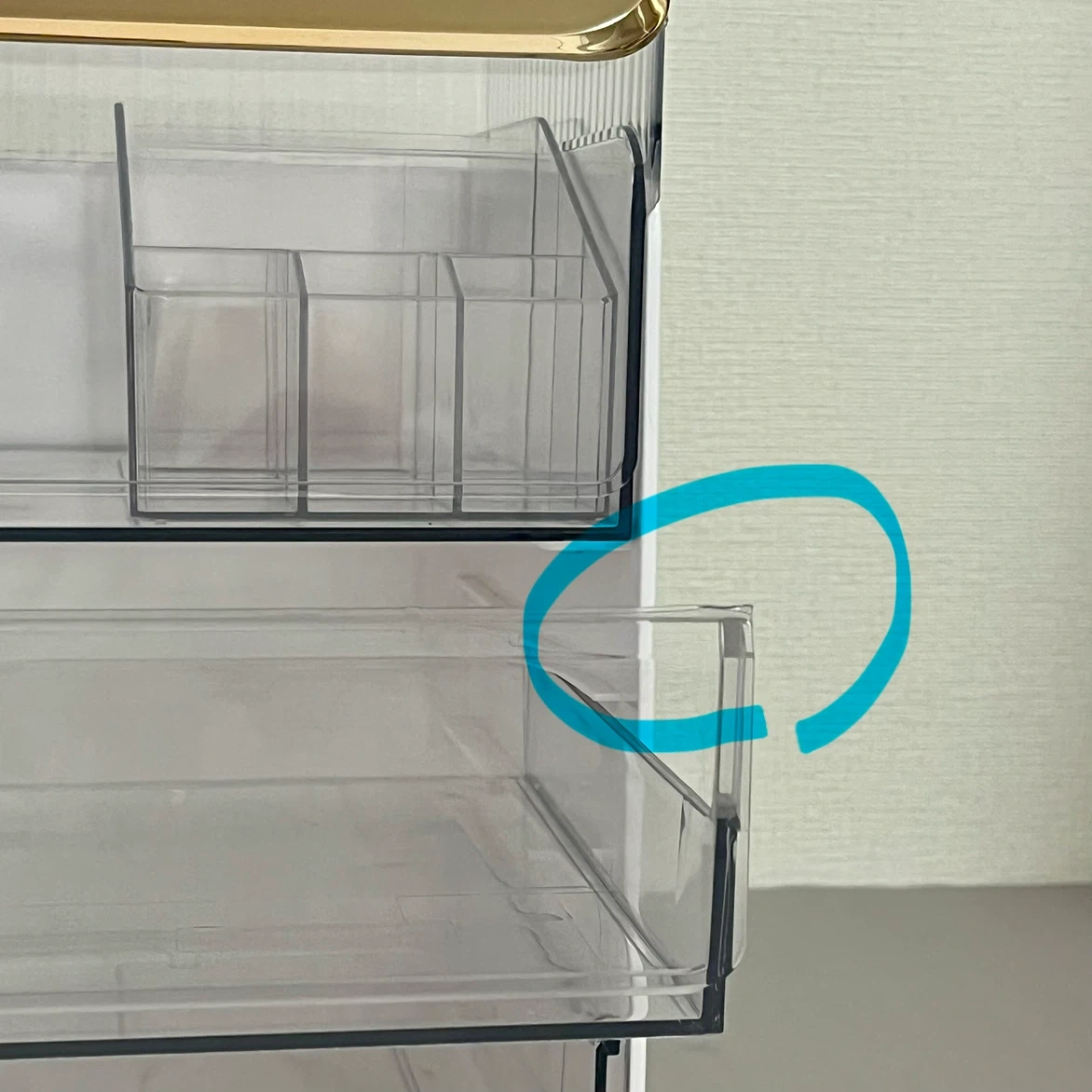大容量 コスメ収納ボックス メイクケース 引き出しの写真4枚目