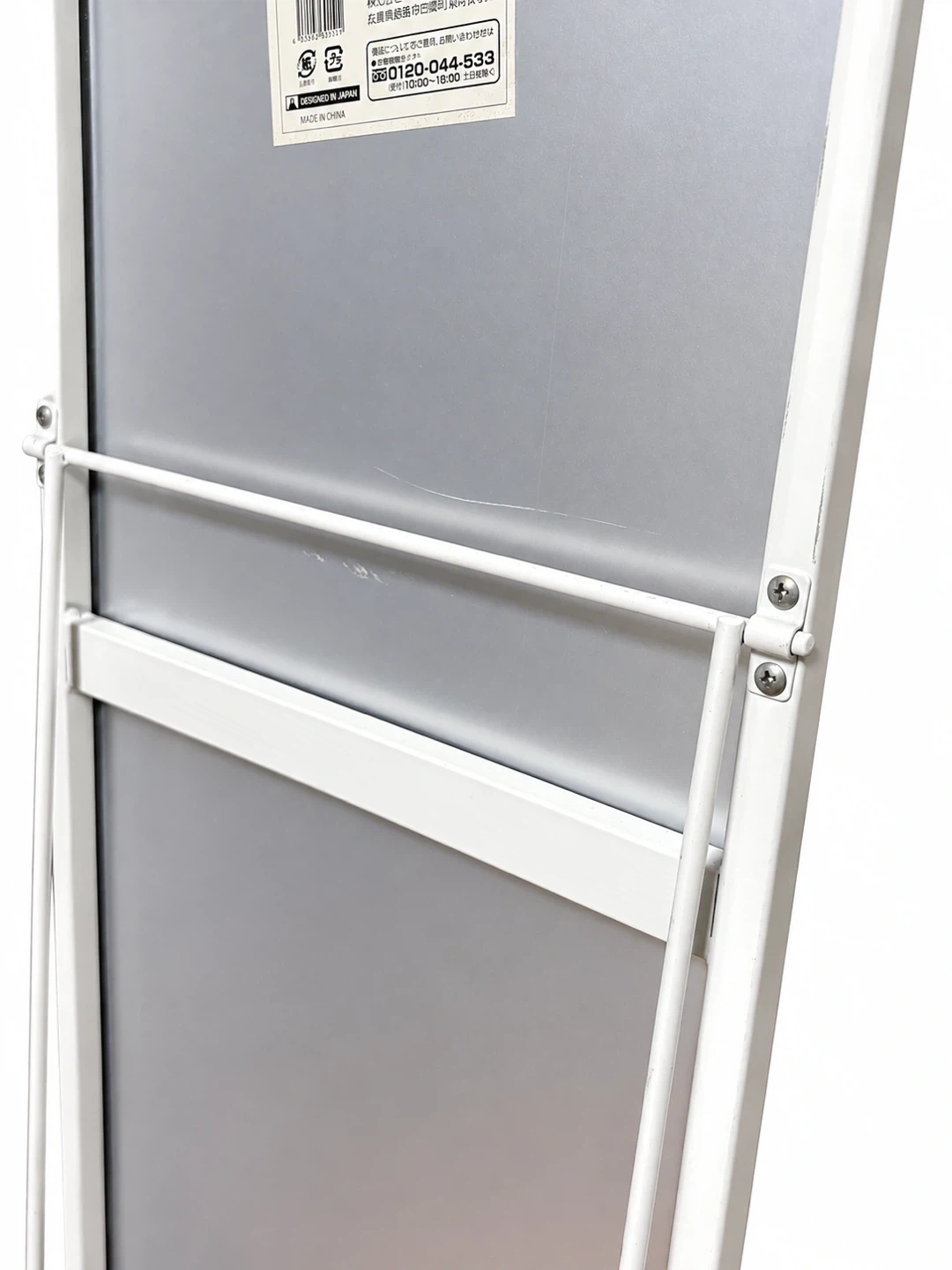 スタンドミラー 全身鏡 ホワイトの写真8枚目