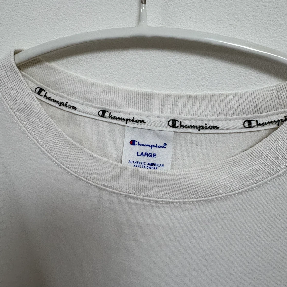 チャンピオン ポケットTシャツ ホワイト Lの写真2枚目