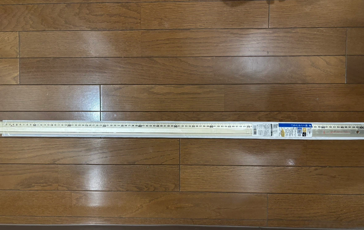 シンワ測定　アルミ直尺　アル助　シャンパンゴールド1mの写真2枚目