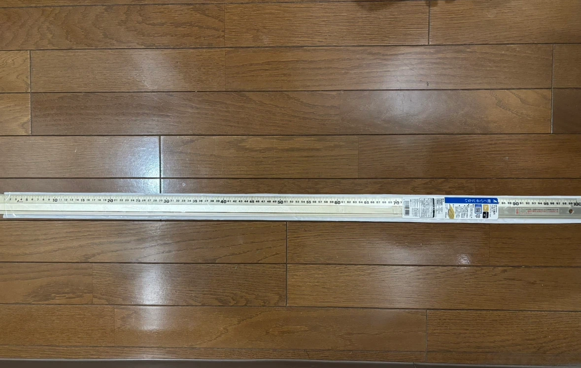 シンワ測定 アルミ直尺 アル助 シャンパンゴールド1mの写真2枚目