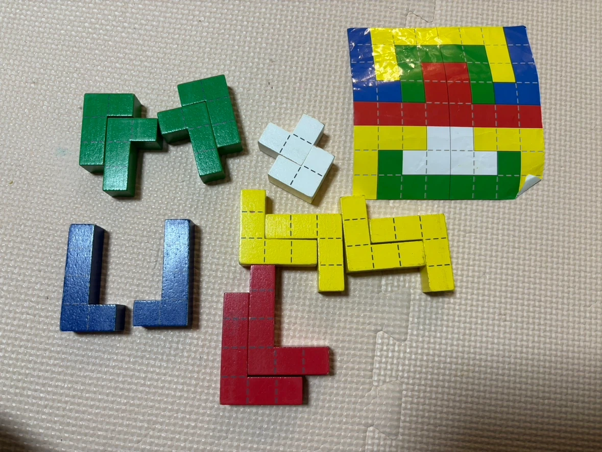木製 立体パズル 知育玩具