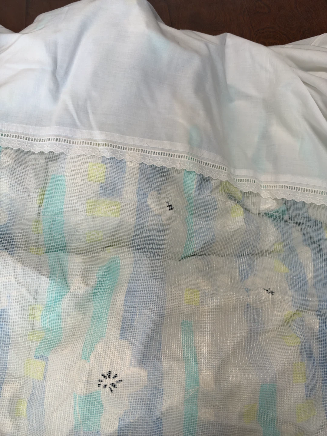 羽毛掛布団　カバー付きの写真4枚目