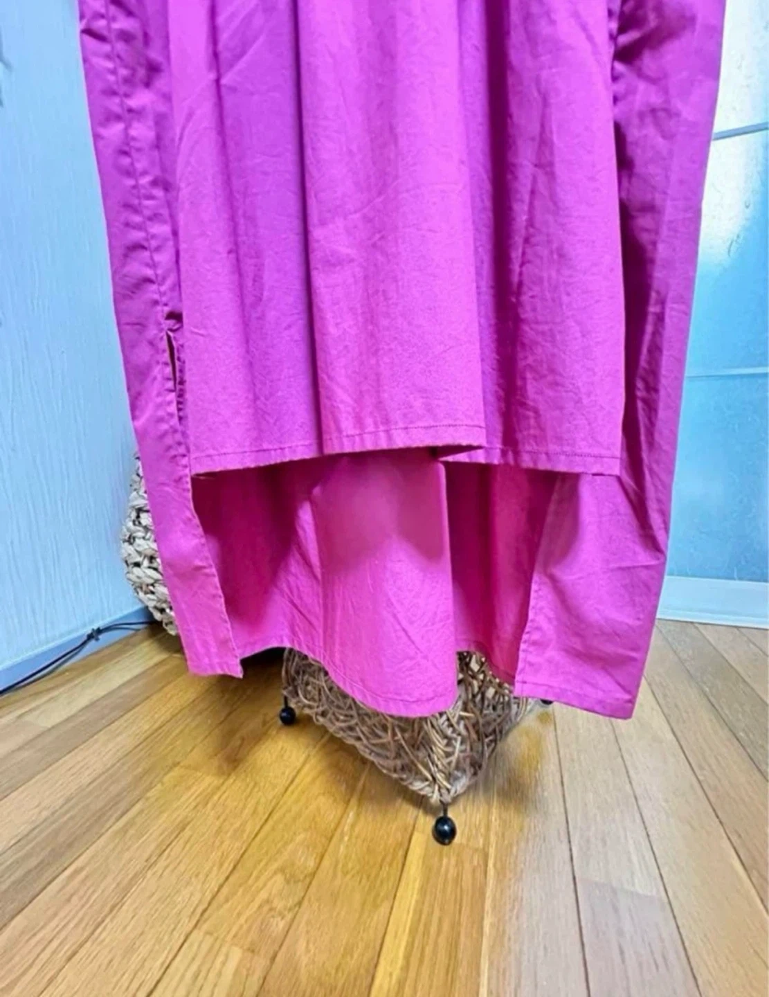 【未使用】シャツ風ワンピース フリーサイズの写真4枚目