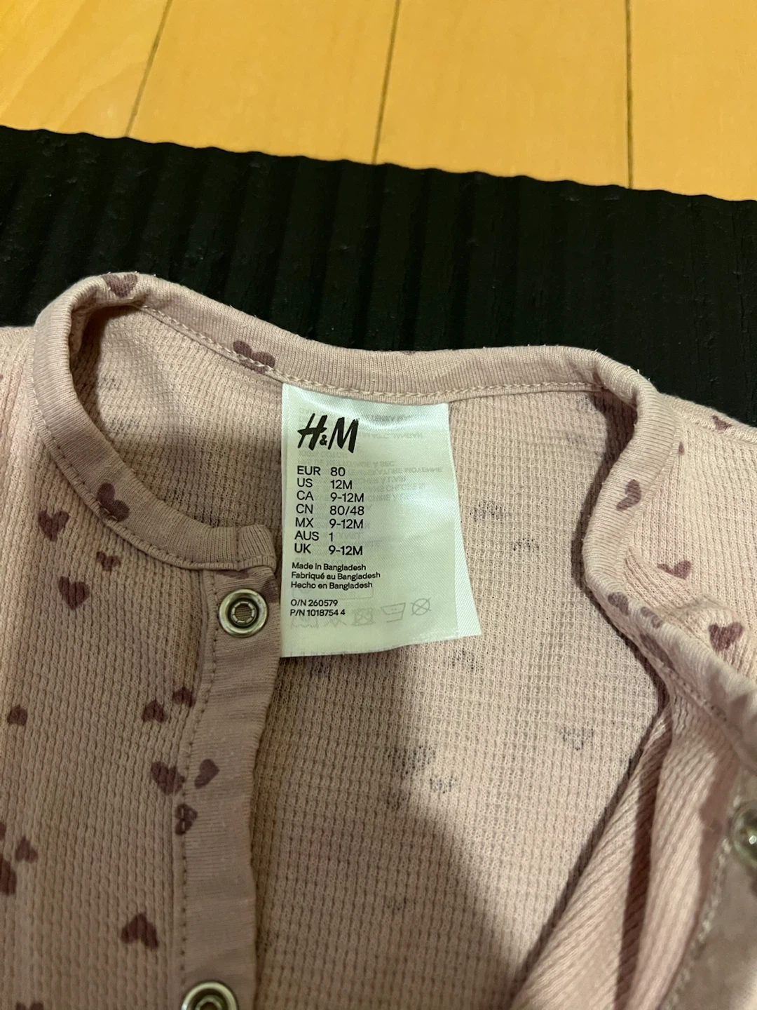H&M他 ベビーロンパース2枚セット 1歳前後の写真2枚目