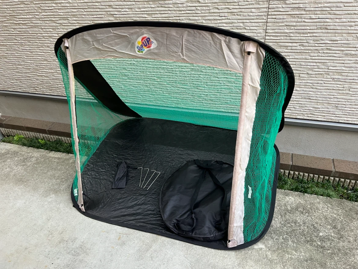 ポップアップ式 サッカーゴール 折りたたみ 収納バッグ・ペグ付き!2個セット!