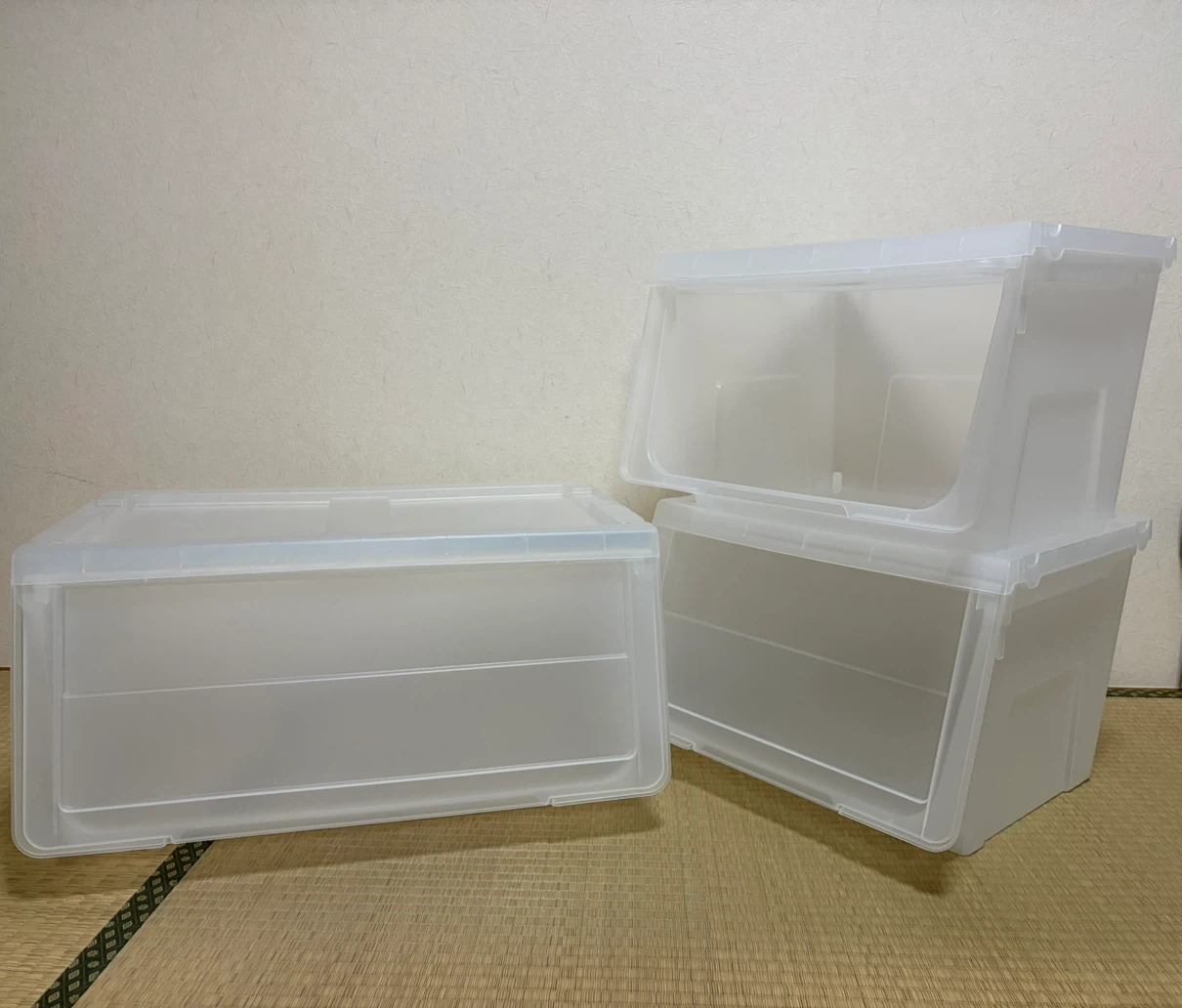 収納ケース 衣装ケースクリアタイプ 3個セット
