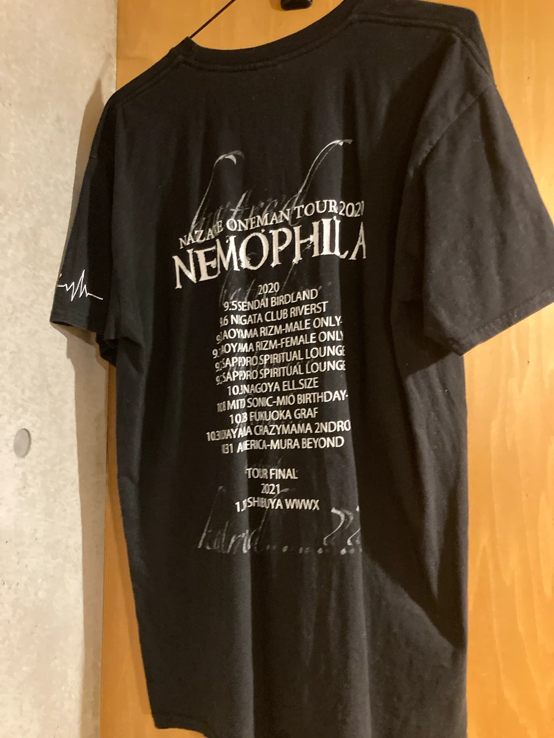NAZARE ツアーTシャツ 黒 XLの写真2枚目