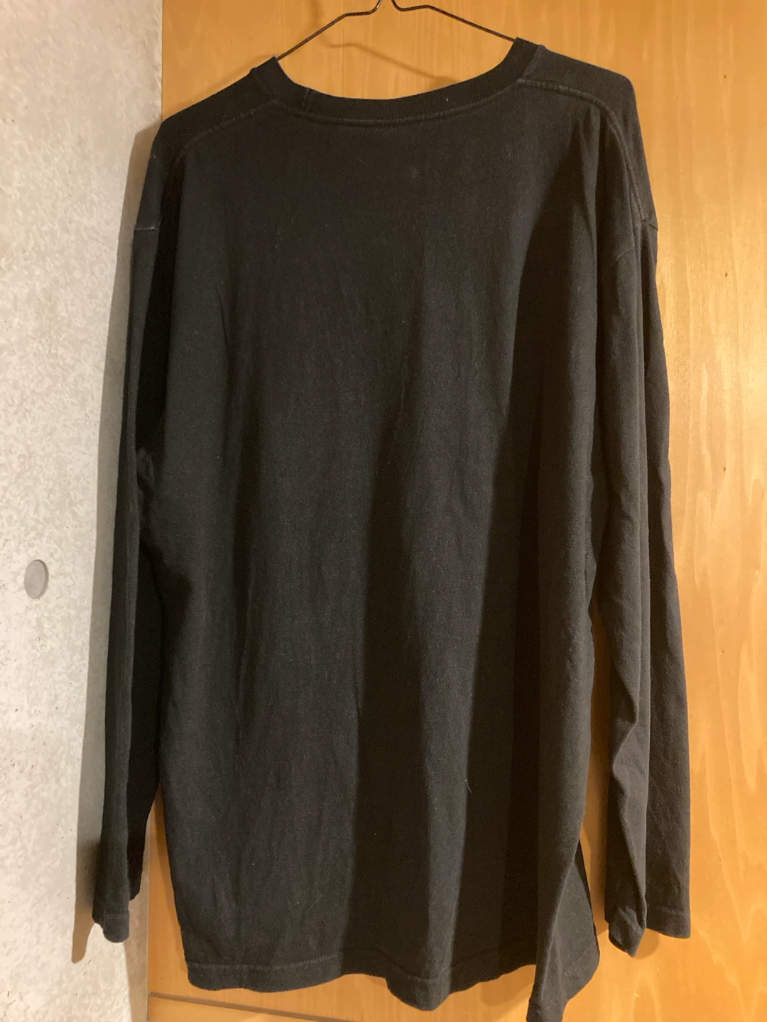 Uran プリント 長袖Tシャツ 黒 XLの写真3枚目