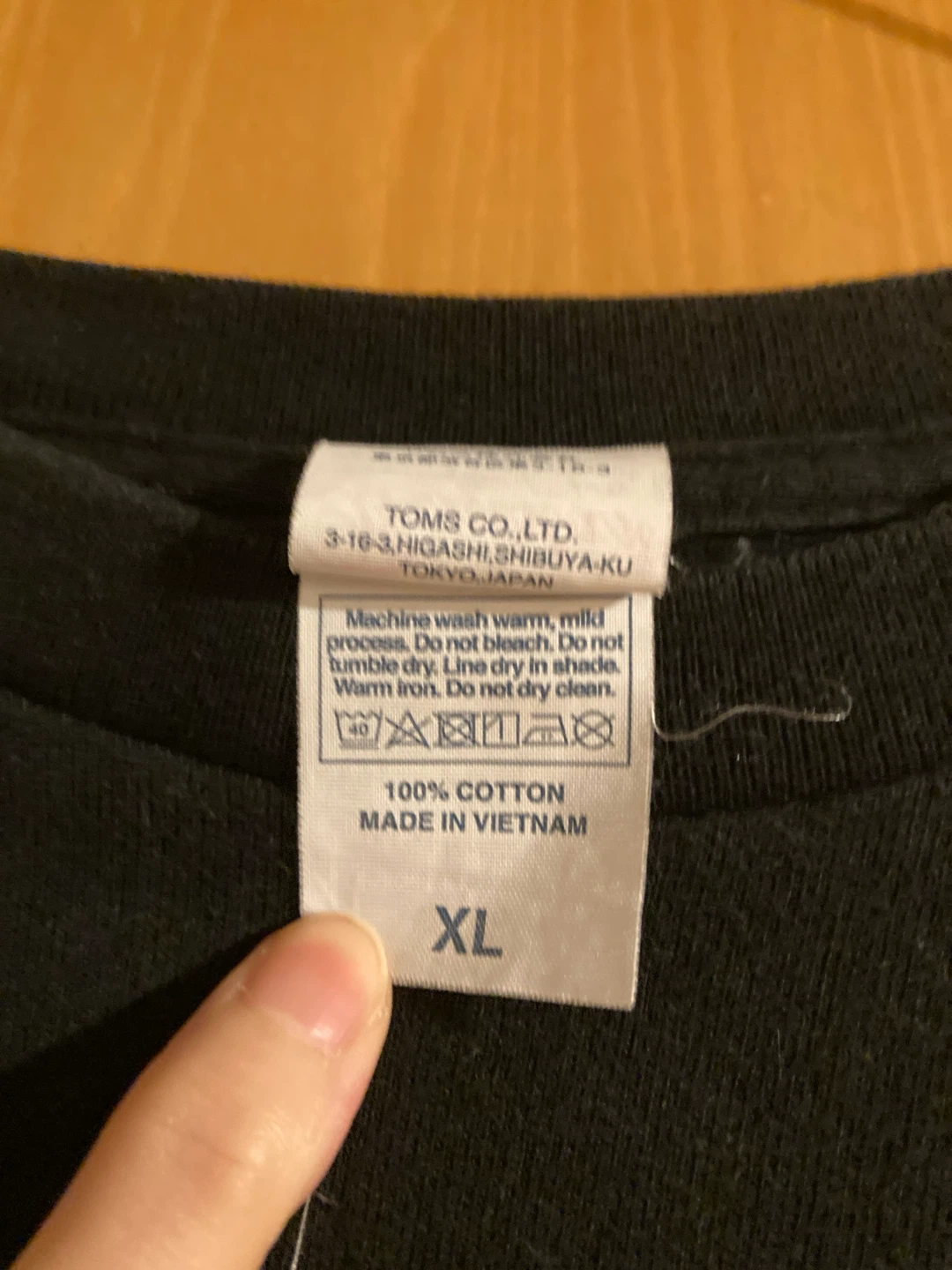 Uran プリント 長袖Tシャツ 黒 XLの写真4枚目
