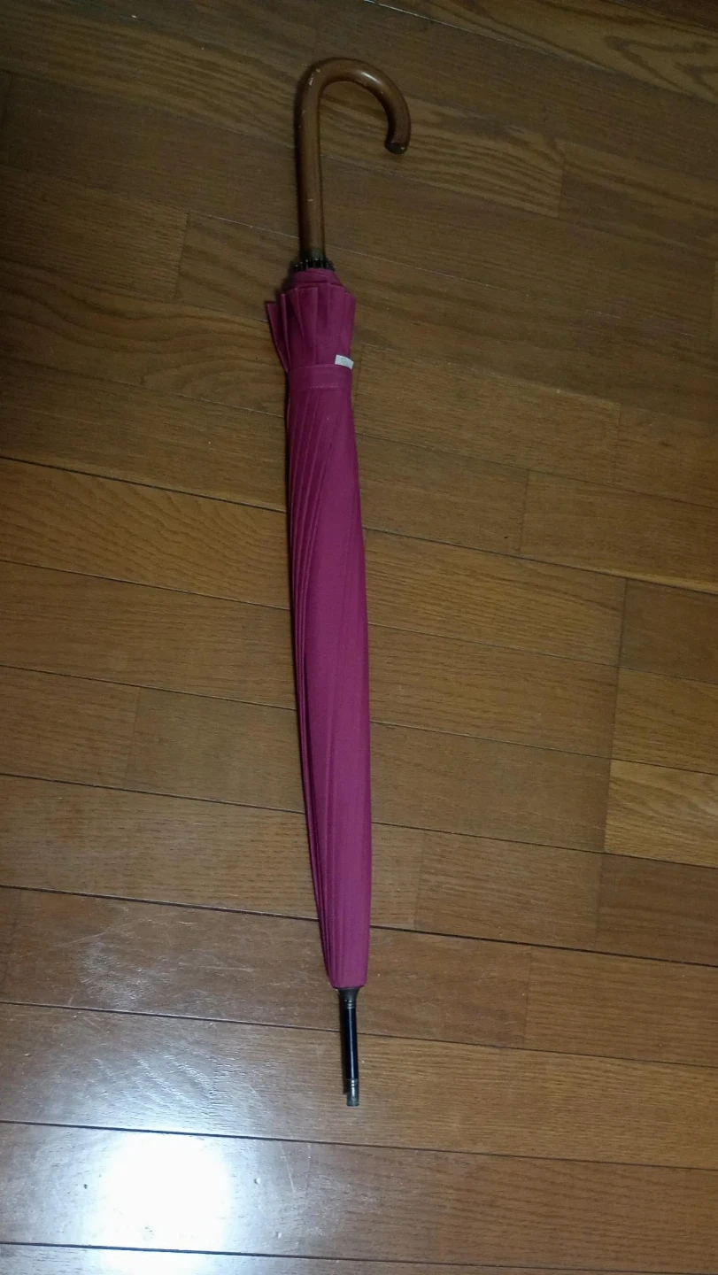 長傘 ボルドー 木手元