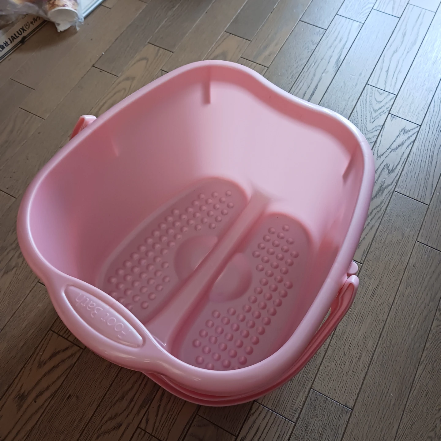 未使用★足湯用　バケツ　イノマタ　足湯専科　パールピンク