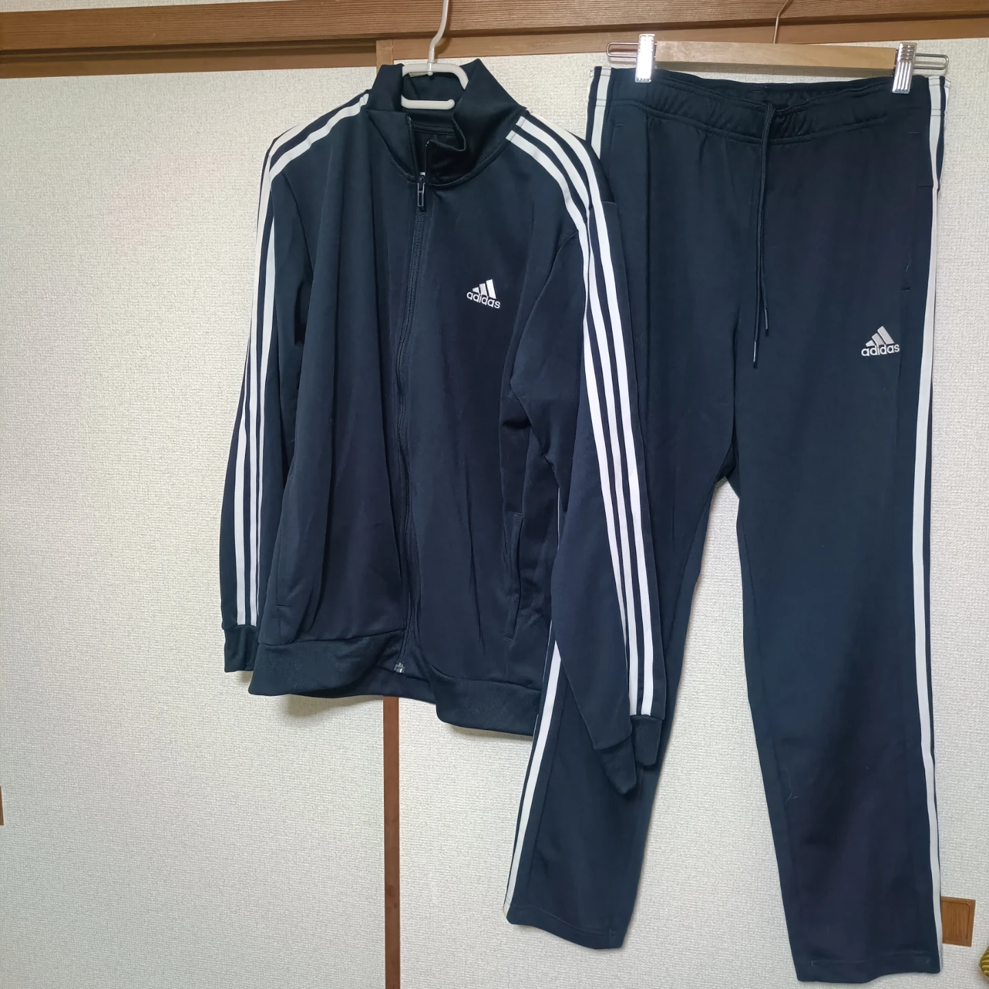 アディダス ジャージ上下セット ネイビー Lサイズ