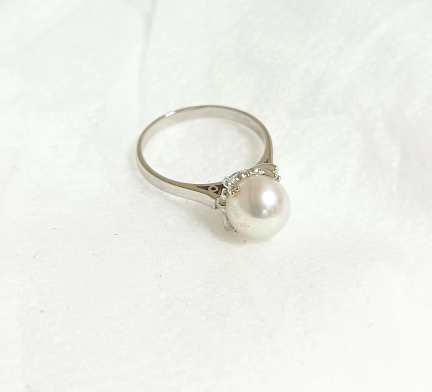 美品。TASAKI 田崎真珠 8.1mm パール プラチナ900 リング 指輪の写真4枚目